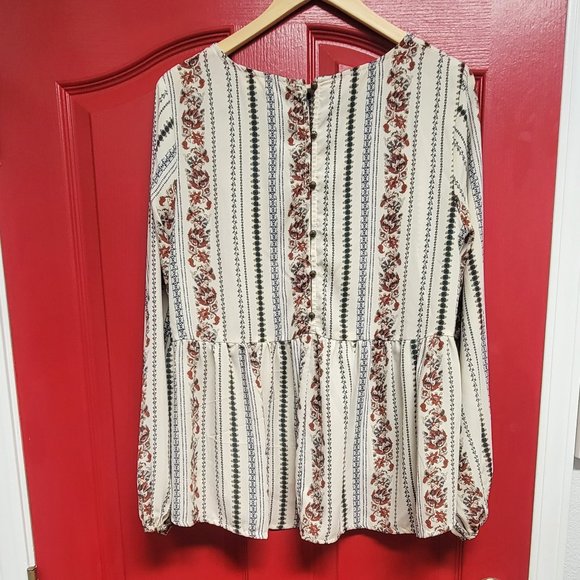 Altar'd State Boho Floral Flowing Blouse - Picture 2 of 16